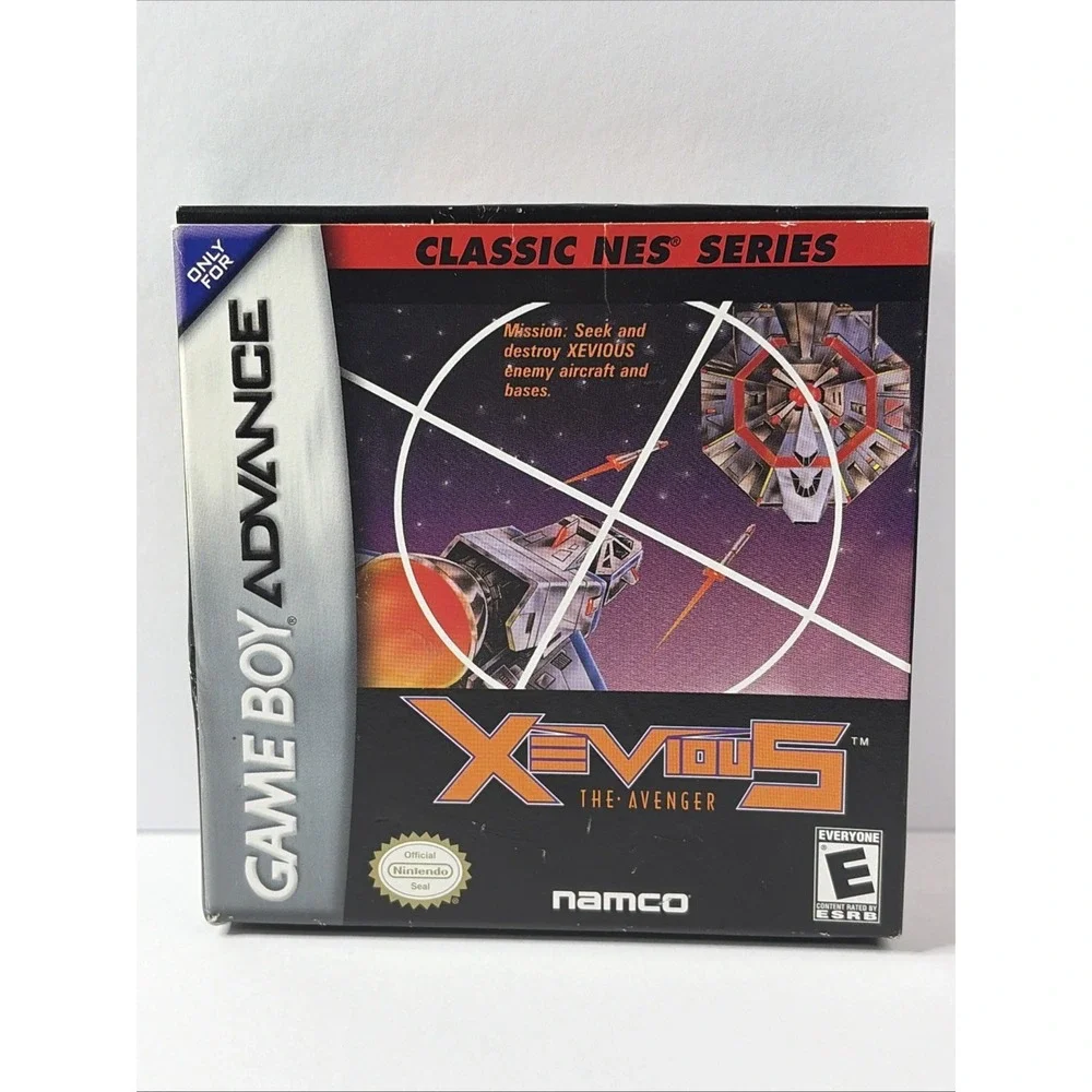 Xevious Classic NES (Game Boy Advance GBA) CIB - Very Clean - T&W